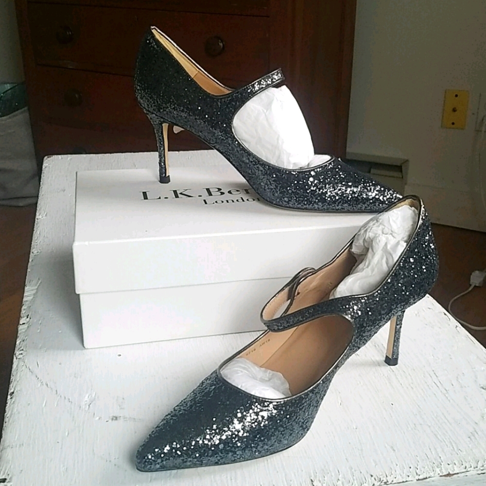 LK Bennett Gunmetal Monica pumps